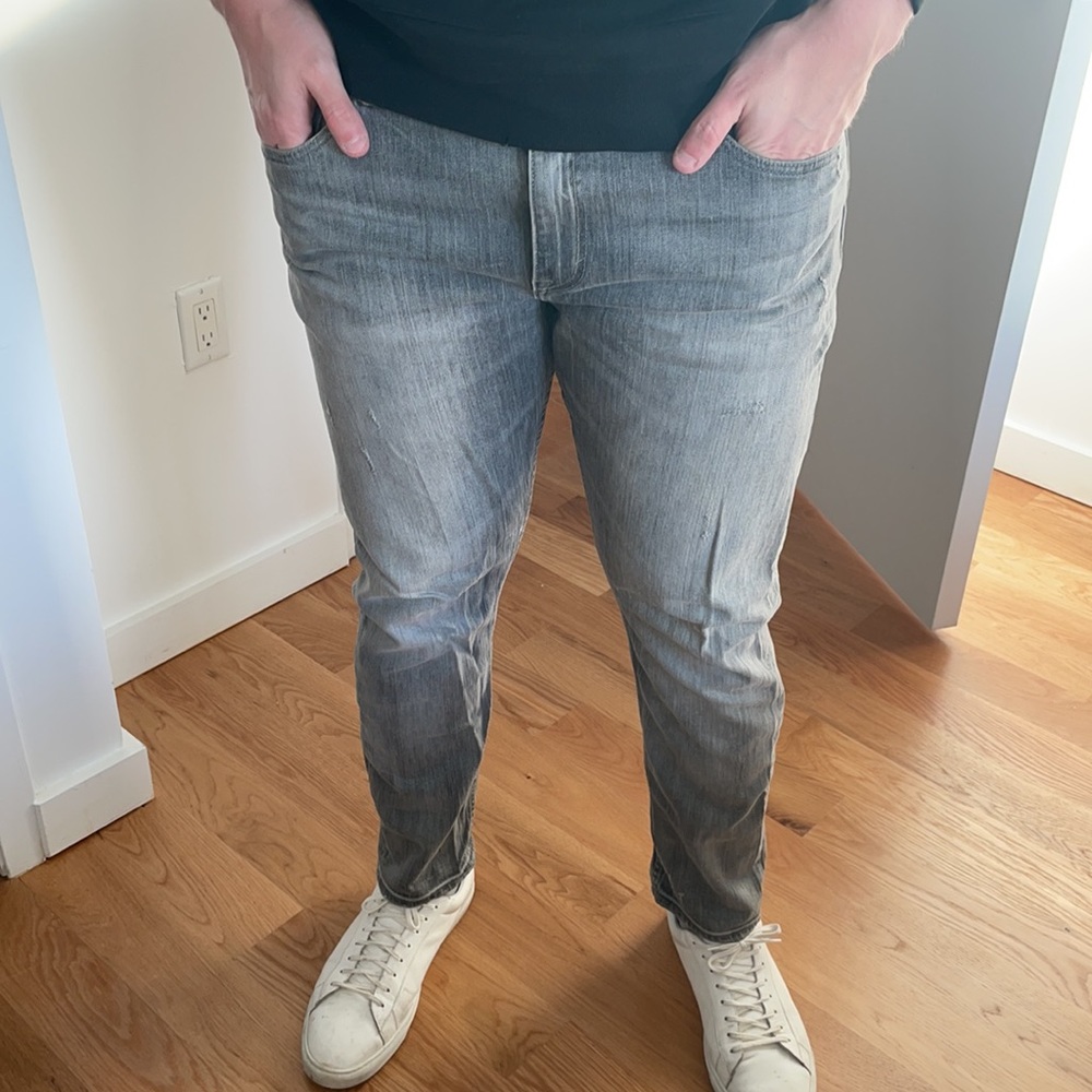 Banana republic men’s gray skinny jeans